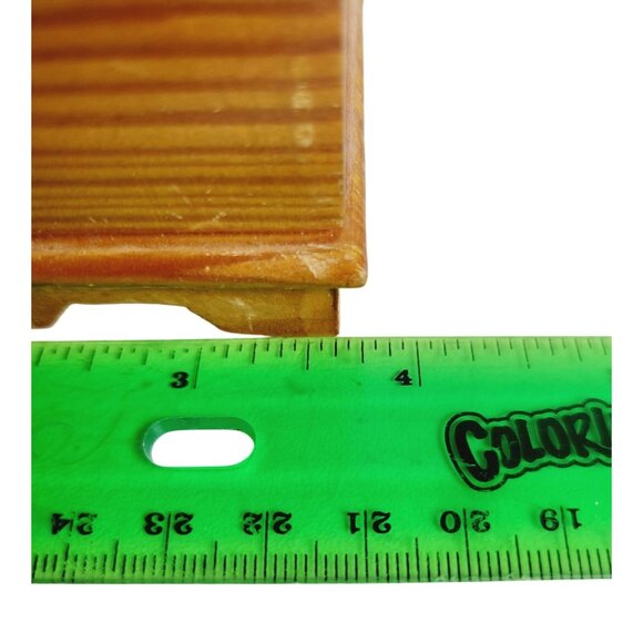 Vintage Huichol Handcrafted Mexican Beaded Box Top with Hinged Lid Navajo Style - Picture 8 of 12